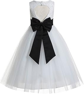 Elegant Black & White Girl Dresses