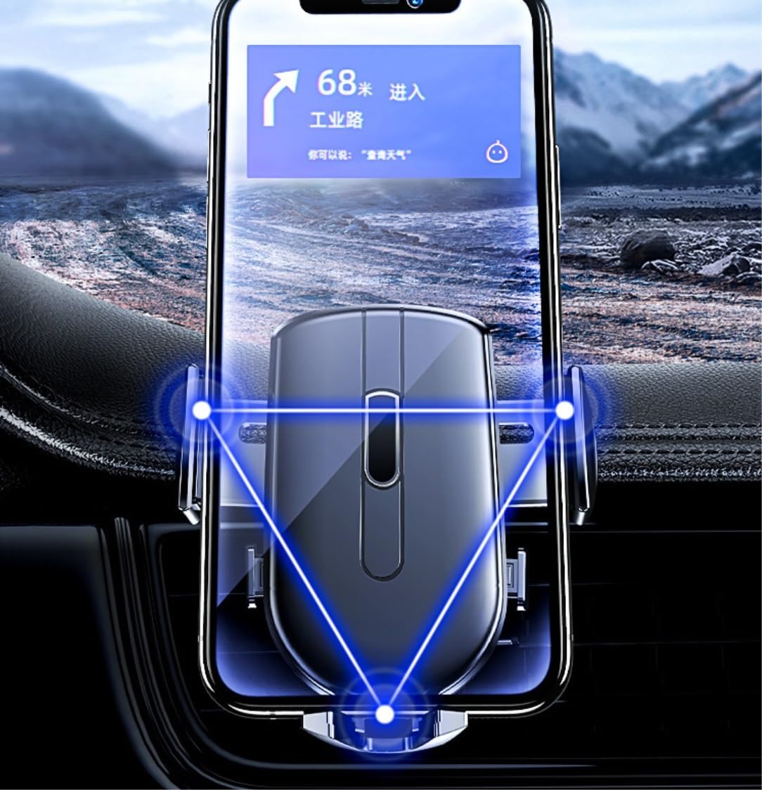 Uchwyt Na Telefon Do Samochodu Uchwyt Samochodowy Na Telefon Sucker Komórkowy W Uchwycie Samochodowym Bez Magnetycznego Uchwytu GPS Do Montażu Solidny Stabilny(Blue)