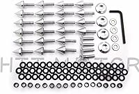 Vista 2 de XKMT-Kit de pernos de carenado de espiga plateada compatible con 1998 1999 Yzfr1 YZF-R1 R1 [B00YYKEQQ6]