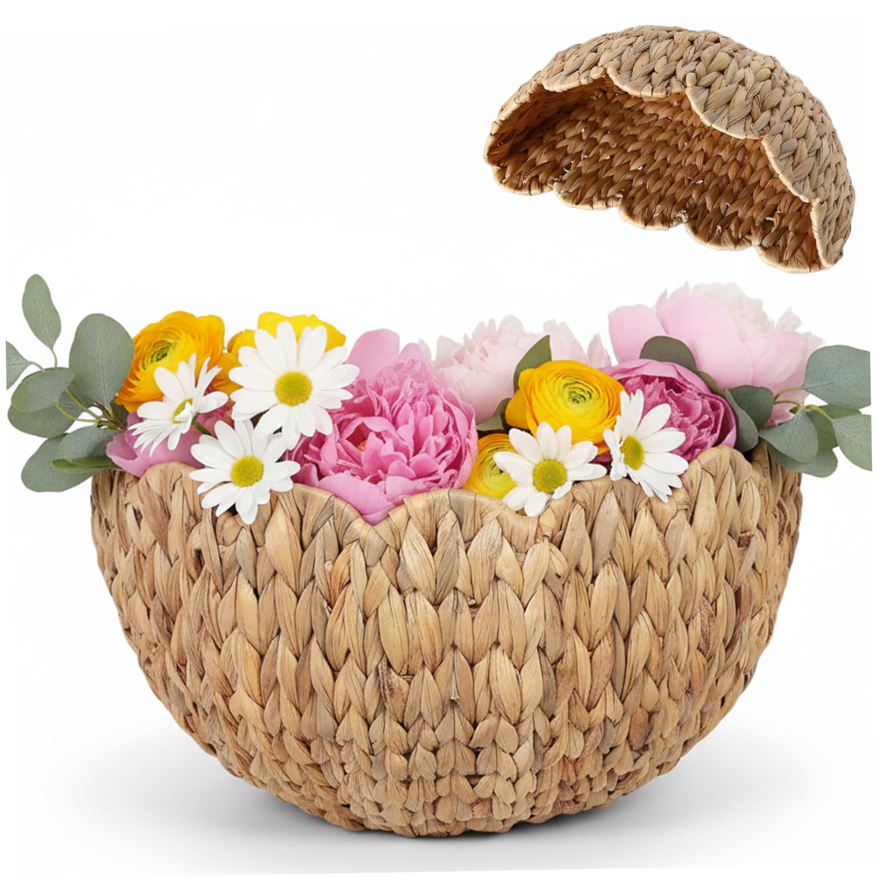 Panier de rangement en rotin fait main pour une maison chaleureuse