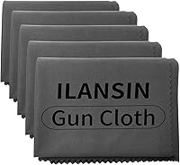 Vista 8 de Paquete de 10/6 paños de limpieza de microfibra negro/gris, tamaño grande, sin pelusas, almohadilla de limpieza reutilizable para todas las armas