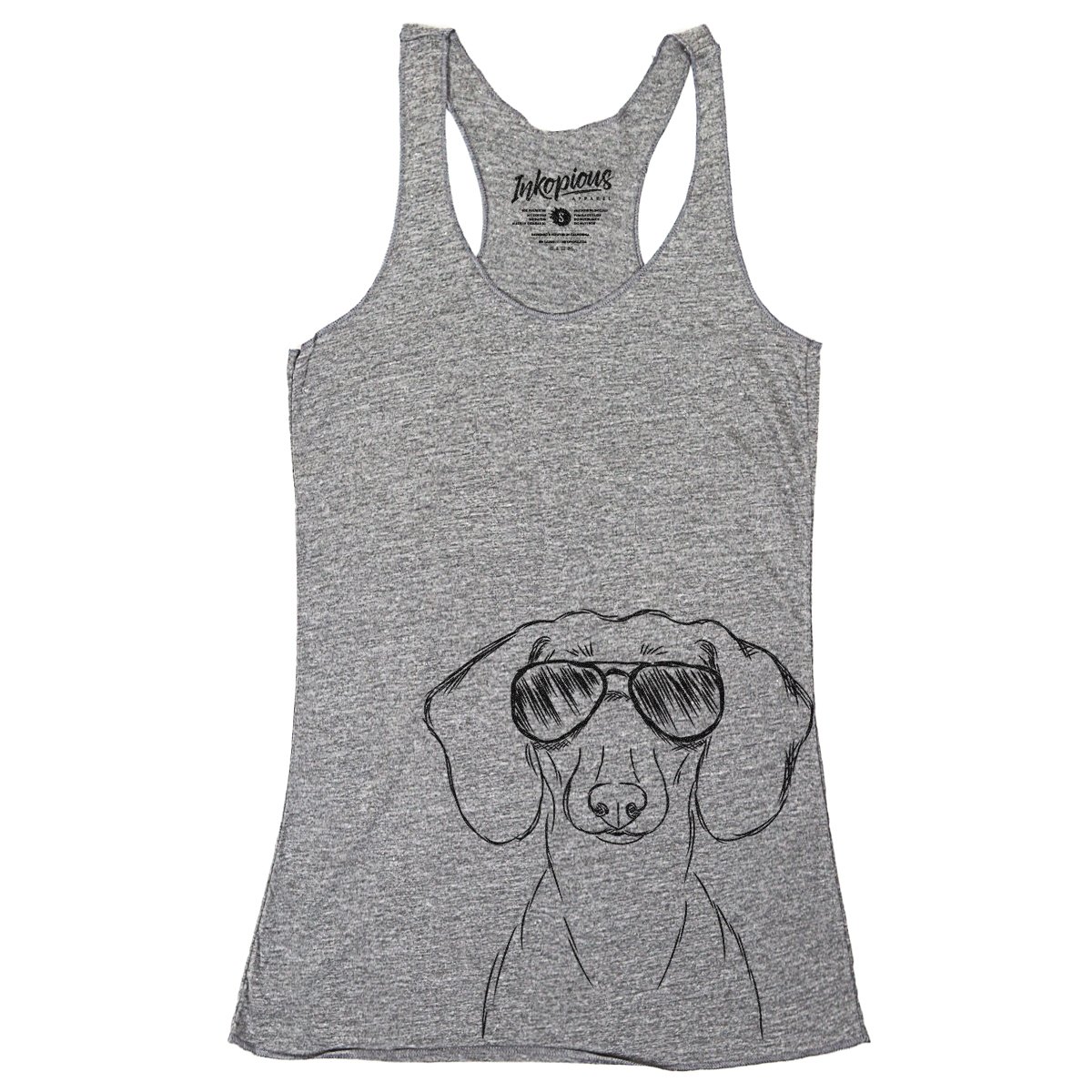 Inkopious Hans The Dachshund Triblend T-Shirt