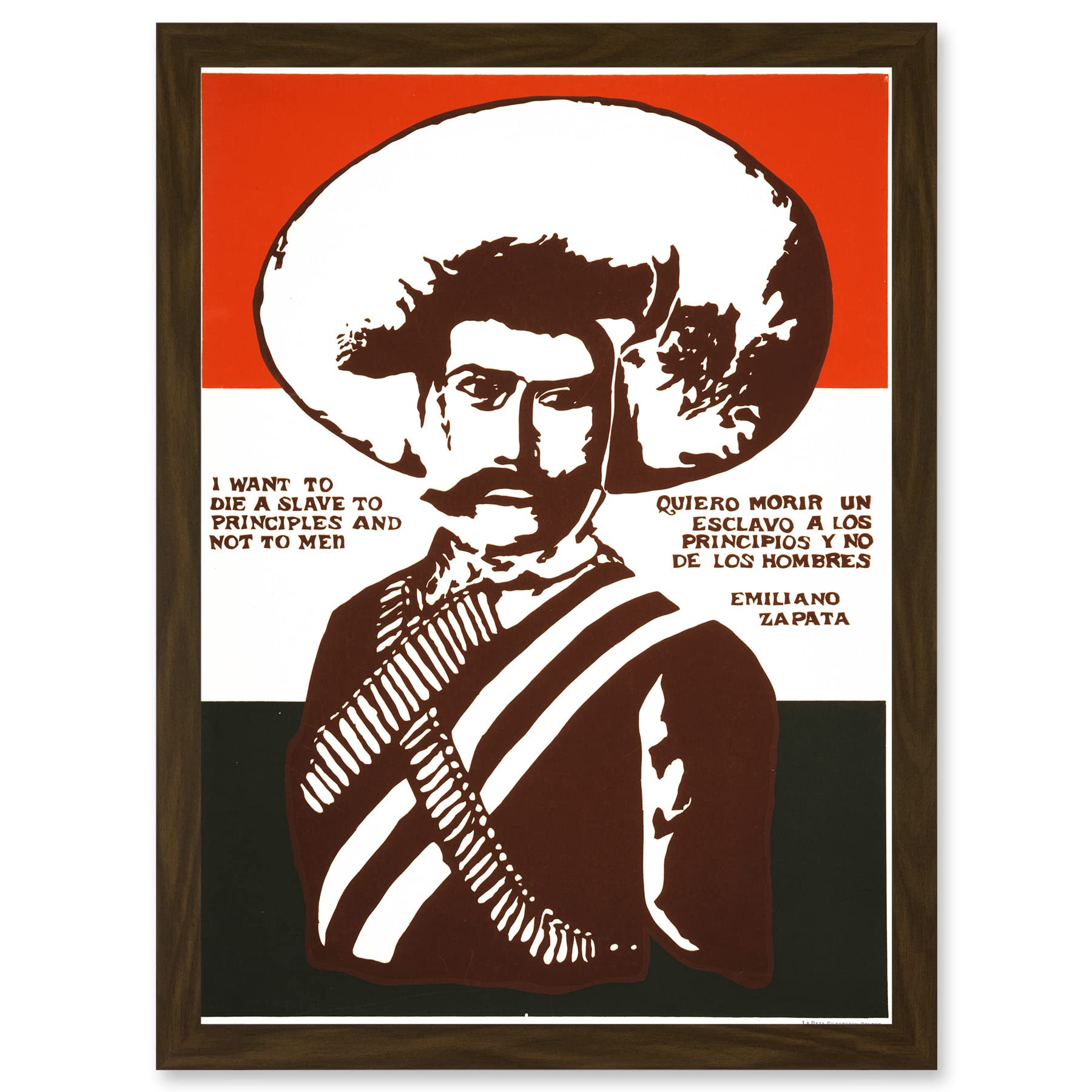 Artery8 Mexico Zapata Revolutionary Martyr Mexican A4 Artwork Framed Wall Art Print