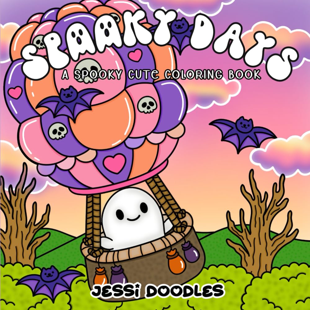 Spooky Days: A Spooky Cute Coloring Book (Cozy Coloring)
