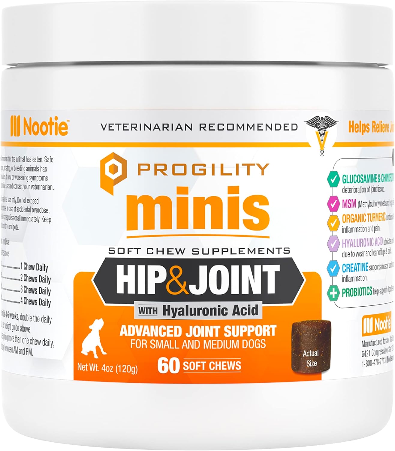 Nootie Progility Mini Hip & Joint Small & Medium Breed