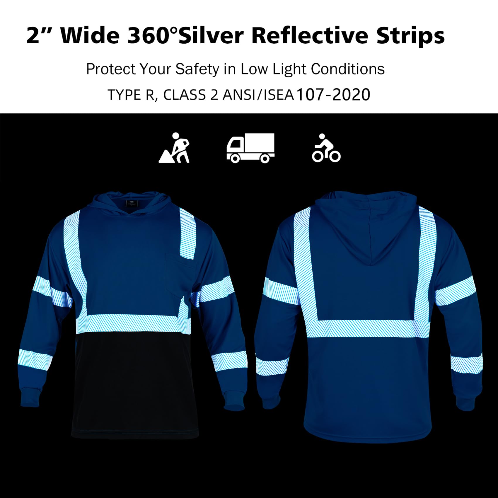 Snapklik Vendace Safety Reflective High Visibility Long Sleeve