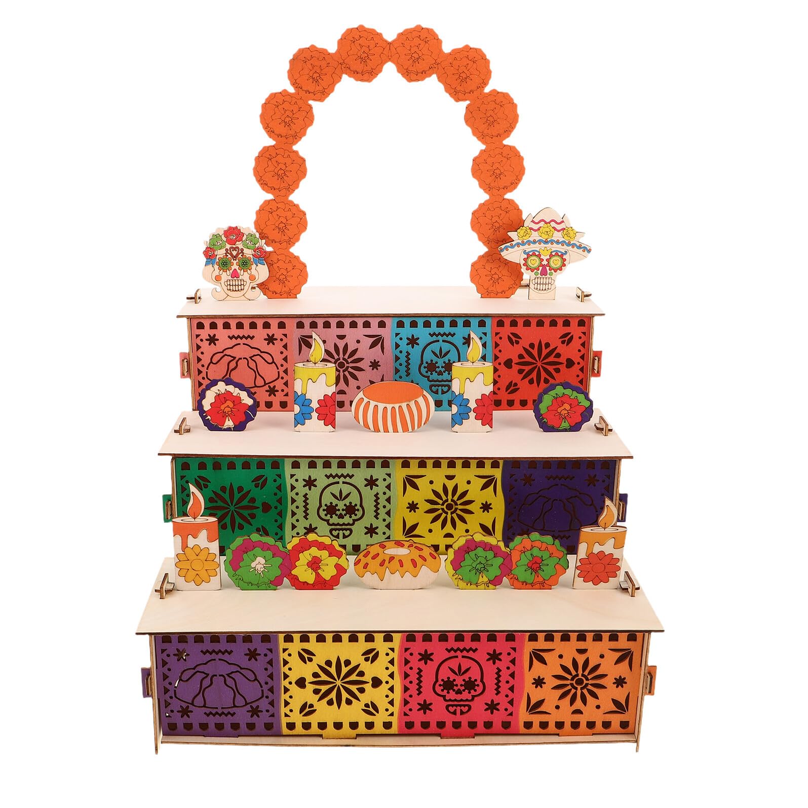 Cadre photo boîte d'ombre en bois avec souci pour autel de fête