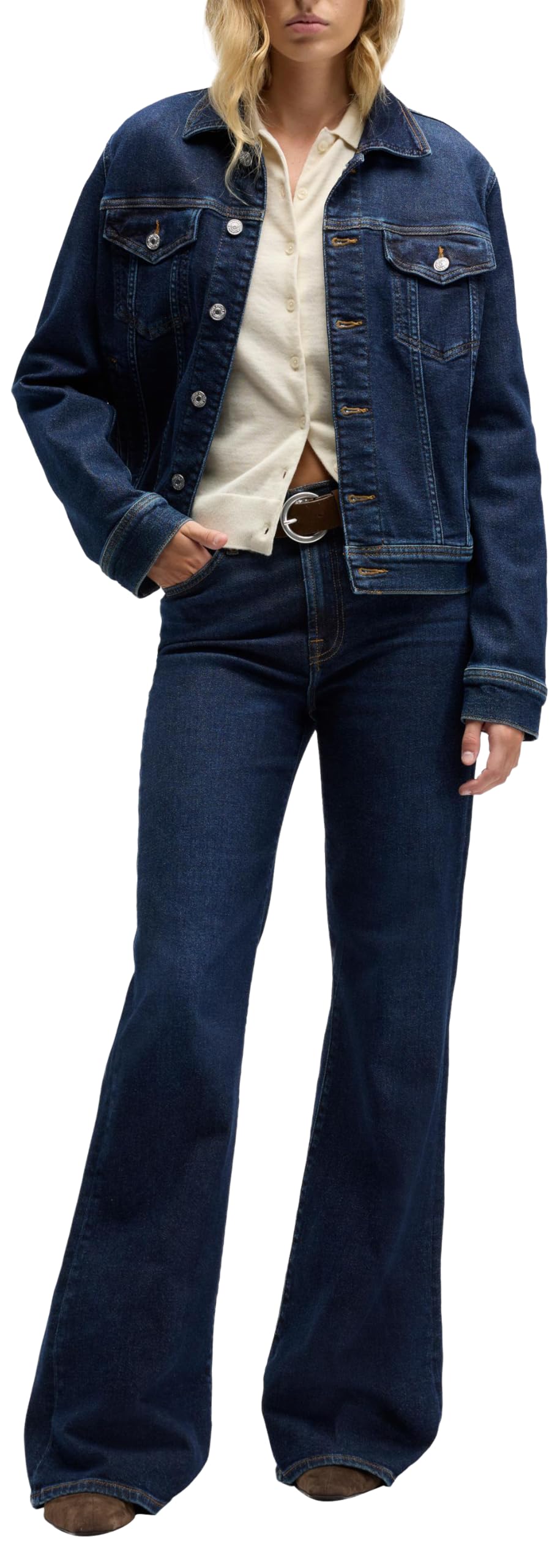 7 For All Mankind Damen Jeans Modern Dojo Bluecrest