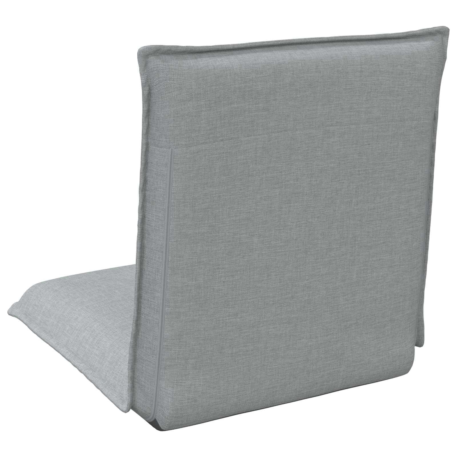 Poltrona da pavimento regolabile, grigio, 57 x 64 x 59 cm
