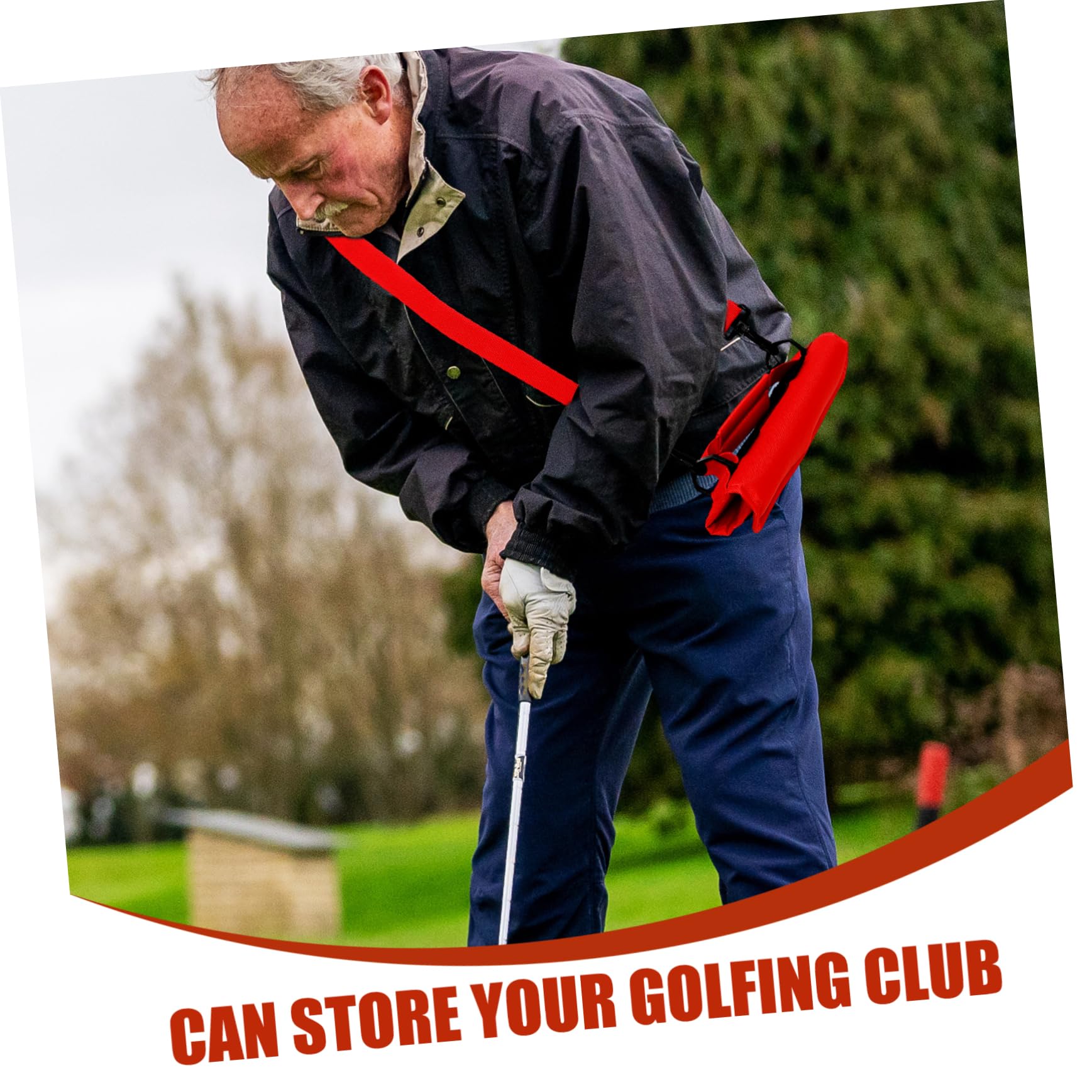 GOOHOCHY Valuables Pouch Bag Golf Golf Bag with Stand Golf Bag Golf Club Organizer Golf Equipment and Accessories Golfing Bag Travel Golfing Bag Golfing Clubs Carrier