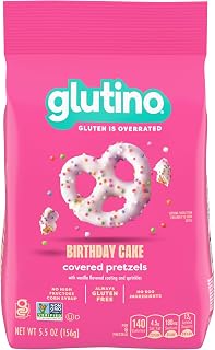 Gluten Free Birthday Cake Pretzel Twists, Gluten Free Snacks, 5.5 oz.