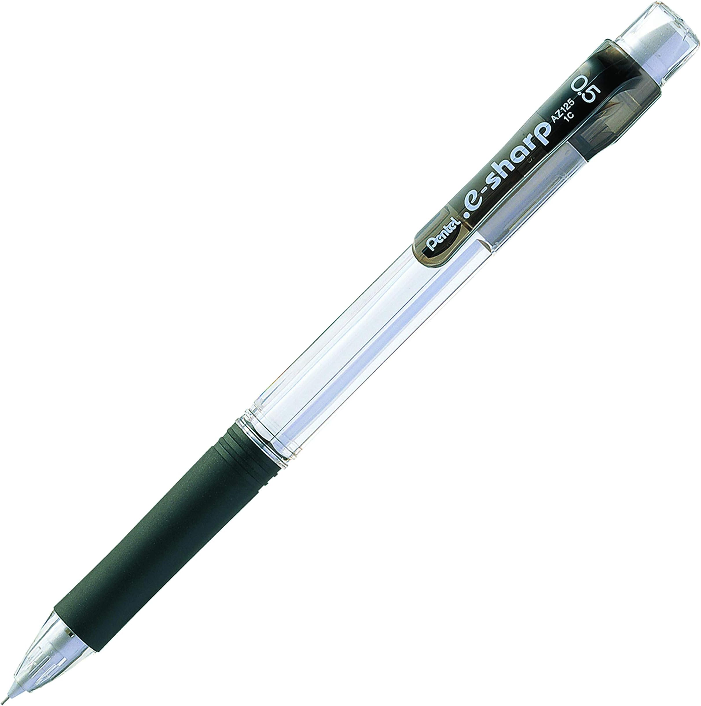 Pentel® e-Sharp™ Mechanical Pencils, 0.5 mm, 72% Recycled, Black, Pack Of 12