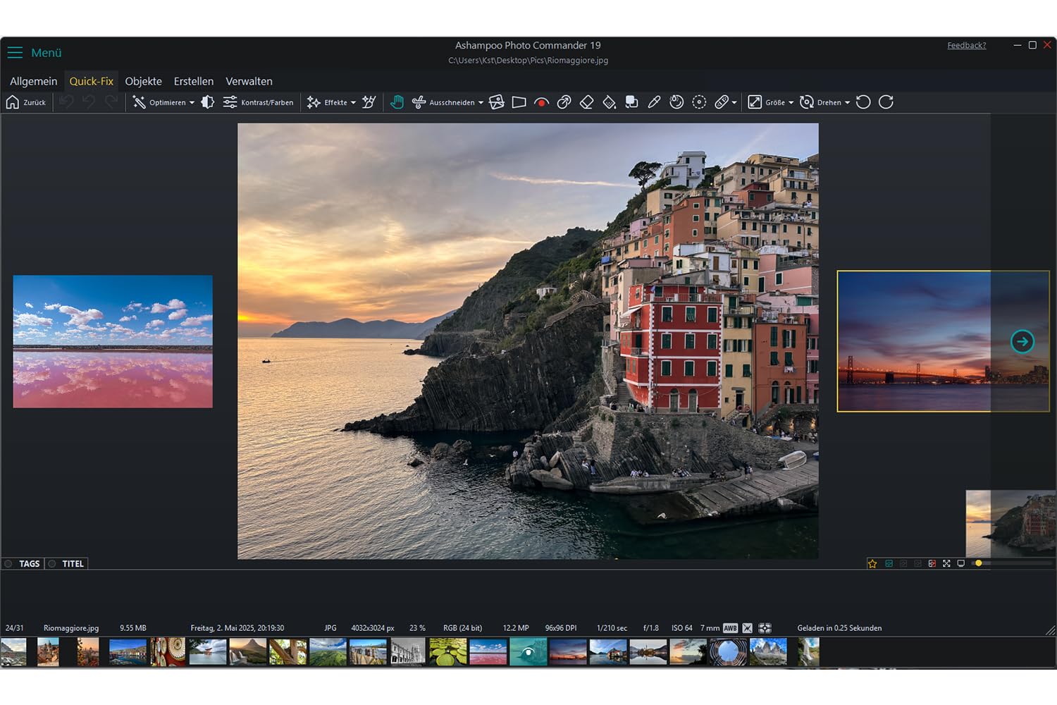 Photo Commander 19 - Bildbearbeitungsprogramm, Das Multitalent zum Betrachten, Bearbeiten und Organisieren Deiner Fotos, umfangreiche Funktionen, einfach zu bedienen im Fotobearbeitungsprogramm