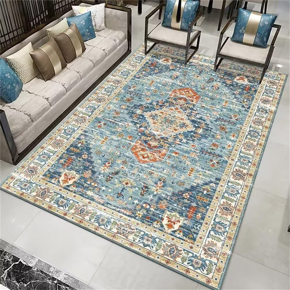 Tapis arc en ciel résistant pour chambre d'enfant facile à nettoyer