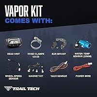Vista 4 de Trail Tech 752-112 Kit de medidor de tacómetro de velocímetro digital de vapor, 2003-2017 Can-Am Honda Kawasaki