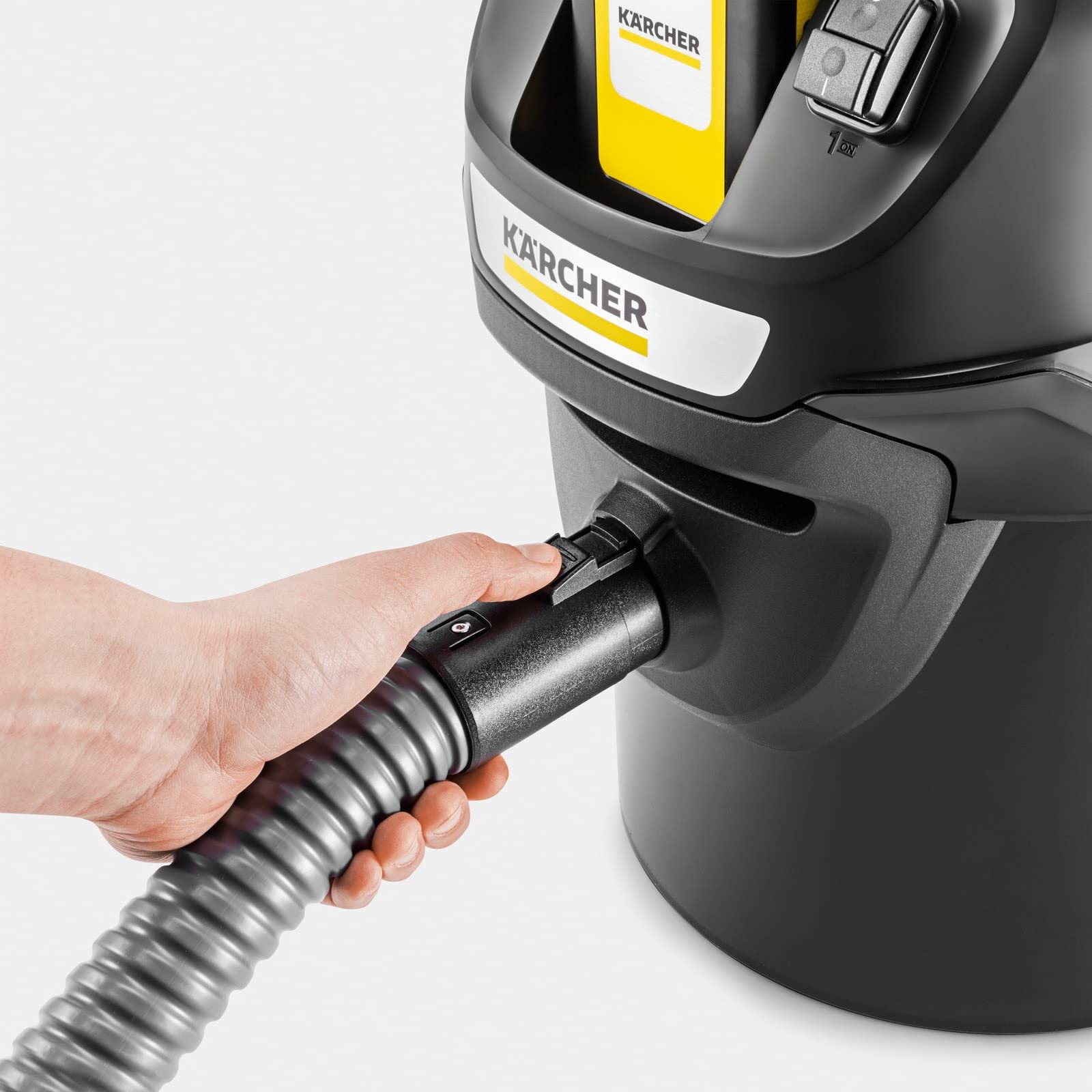 KÄRCHER AD 2 Aspirateur Cendres et Poussières sans Fil 18 V 14 l 230 W Matériau Ignifuge Filtre Monobloc