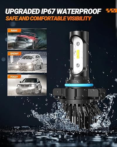 Vista 22 de SEALIGHT Bombillas LED antiniebla H11 H16 H8 o DRL, 14000 lúmenes, 6500 K, blanco frío, 600% de brillo, chips LED CSP H8 H11, luces antiniebla