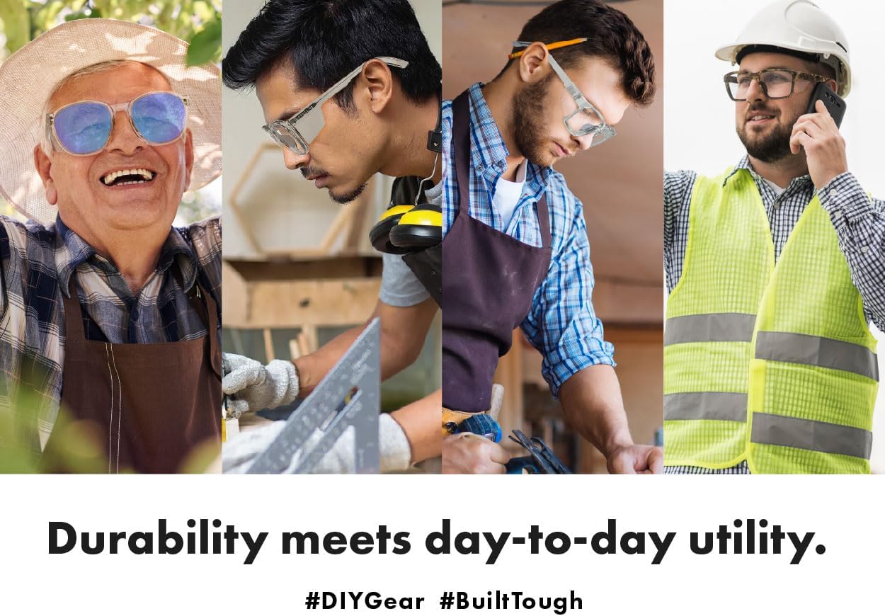 VETRA Omega Z87+ Safety Glasses UV400 Side Shield Anti-Oil Coating CP Frame Eyewear - Image 7