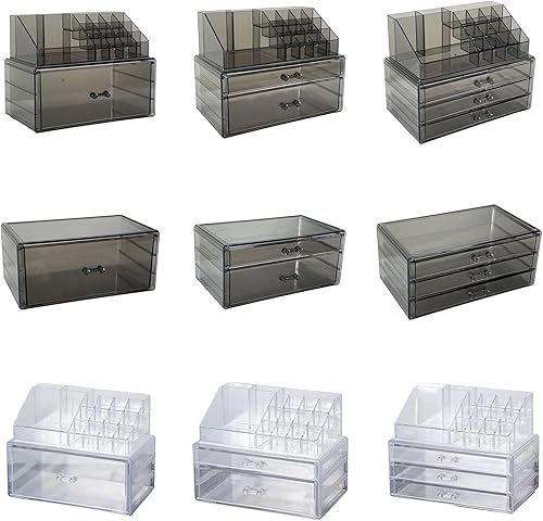 Miniatura 4 de Acrylic Makeup Accessories Storage Box Space Saving Jewelry Organiser With Multiple Compartments For Easy Access