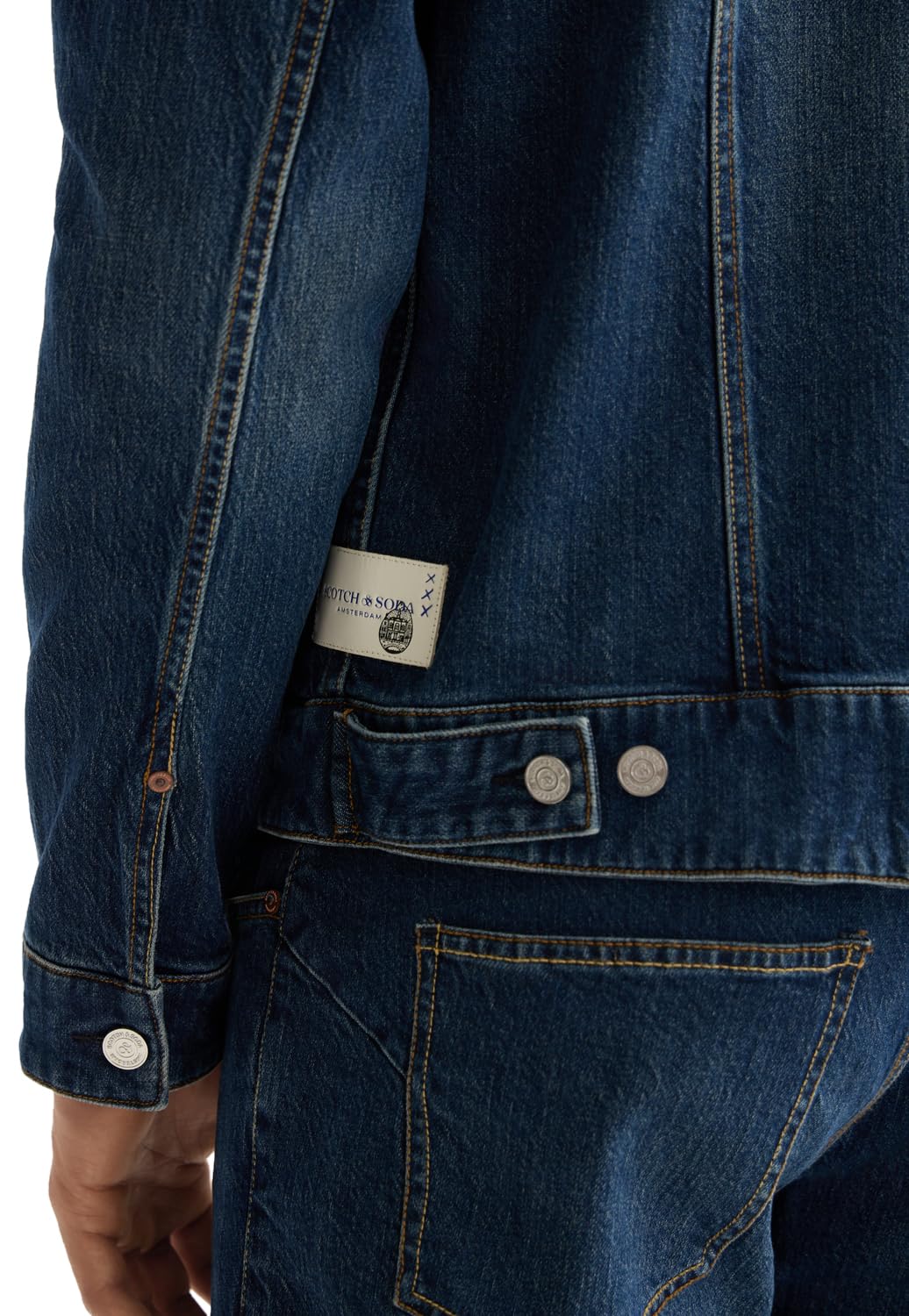 Scotch & Soda Herren Let It Rain 750 Years Celebration Denim Trucker Jacket Jeansjacke