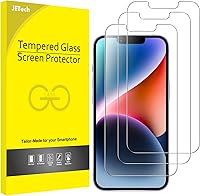 Vista 15 de JETech Protector de pantalla para iPhone SE 3/2 (edición 2022/2020), 4.7 pulgadas, película de vidrio templado, paquete de 3