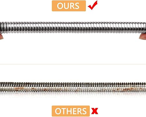 Miniatura 7 de KWODE Manguera de preenjuague de 38 pulgadas, manguera flexible de repuesto de acero inoxidable para todas las marcas de grifos de fregadero de