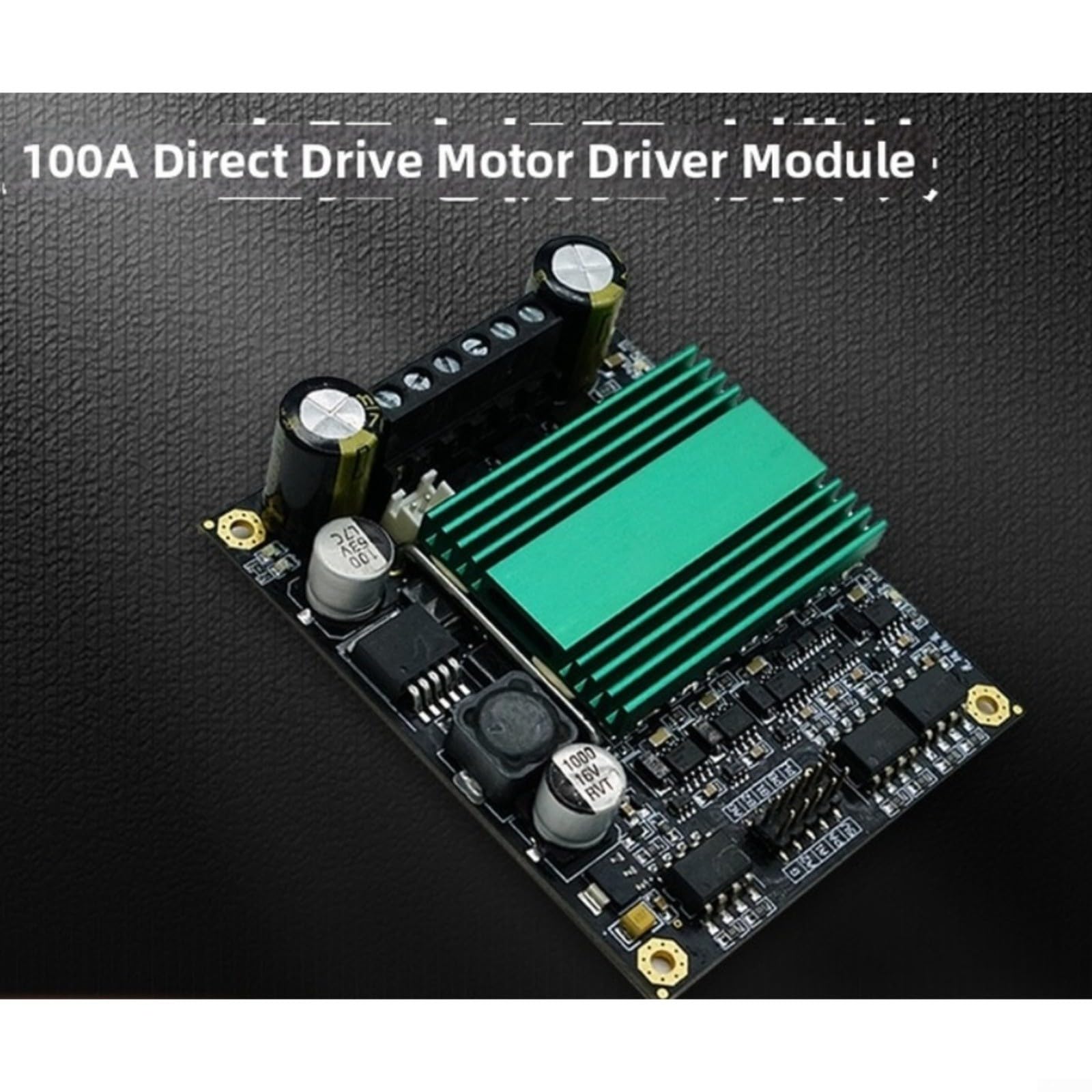 100A Dual H Puente DC Motor Driver Modul, DC Motor Control, Aislamiento Optoacoplador, 12V-48V, Disipador de calor para robótica y competiciones de vehículos
