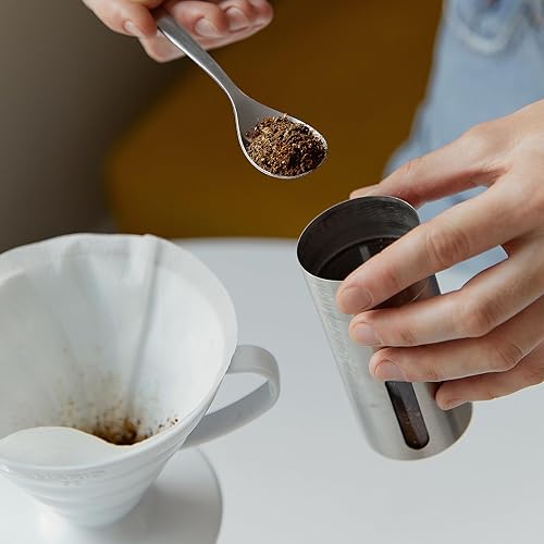 Miniatura 5 de Filtros de café de papel, 200 unidades, desechables, para café preparado a mano (blanco, grande)