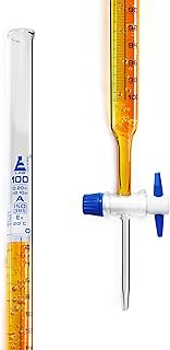 100ml Schellbach Glass Burette - Class A - PTFE Stopcock - Eisco Labs