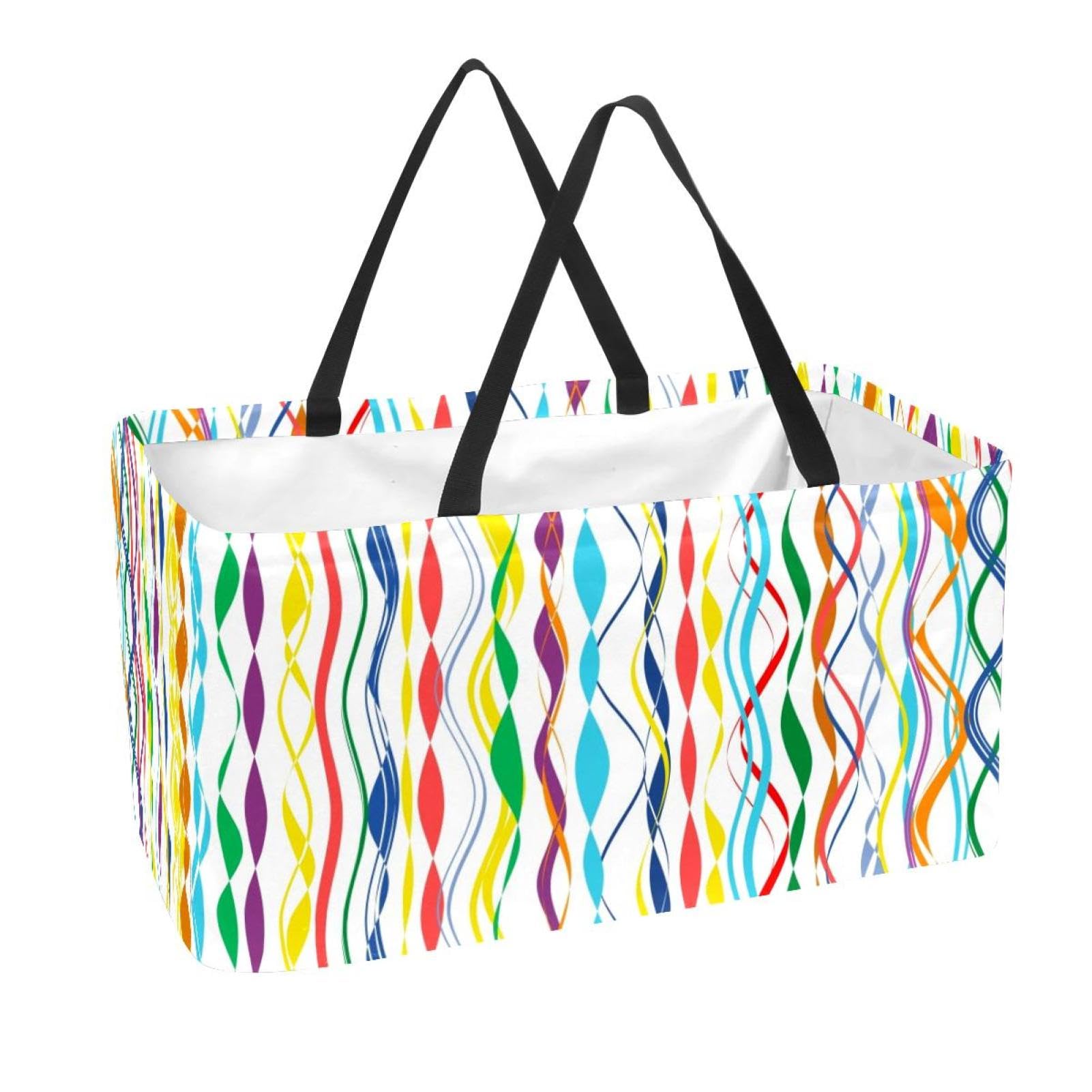 Sac d'épicerie réutilisable et grand panier pliable pour en finir avec le désordre