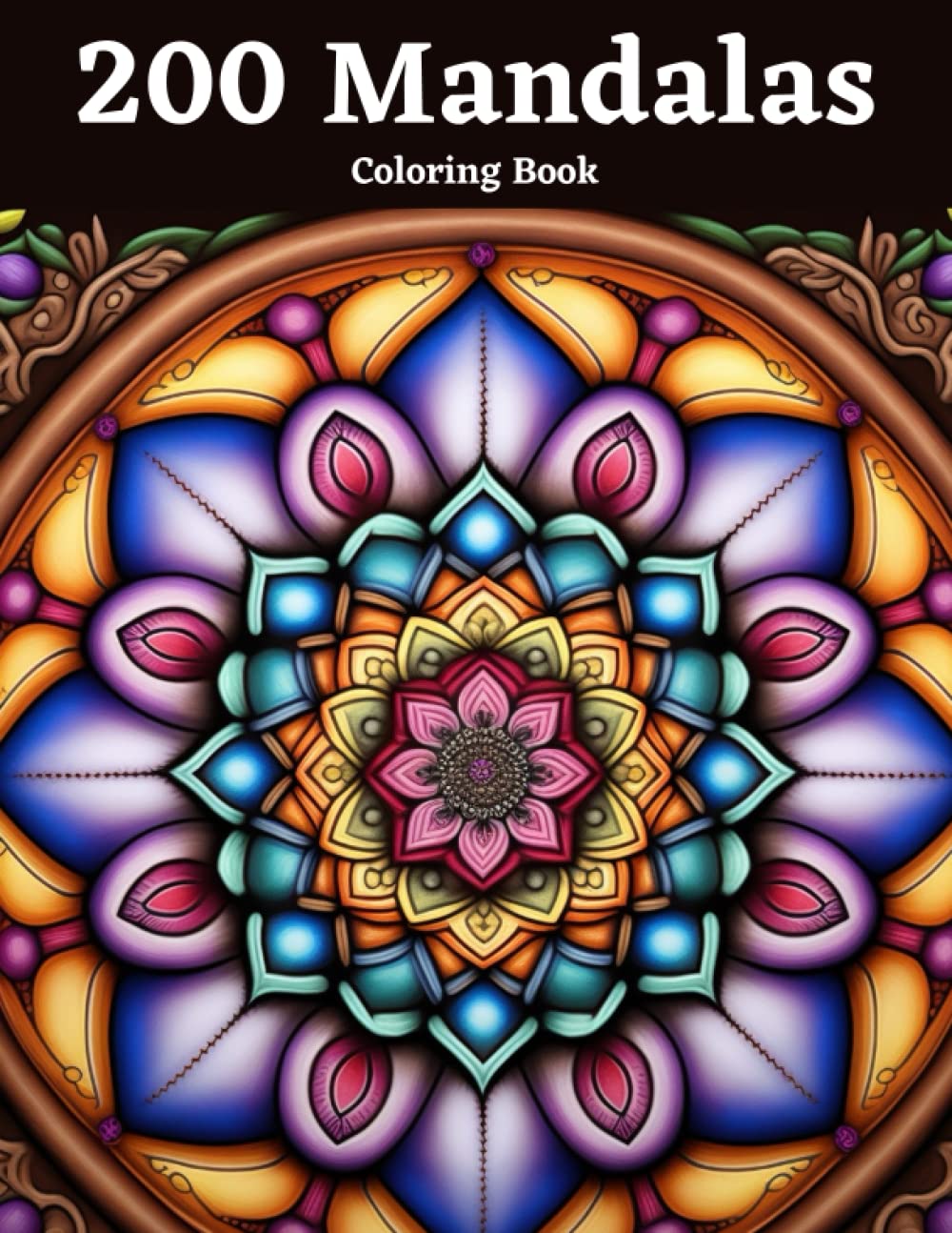 200 Mandalas Coloring Book: Stress Relieving Magnificent Mandala Designs for Adults Relaxation