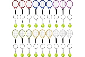 AUHOKY Mini Tennis Racket Keychain: The Perfect Party Favor for Tennis Enthusiasts