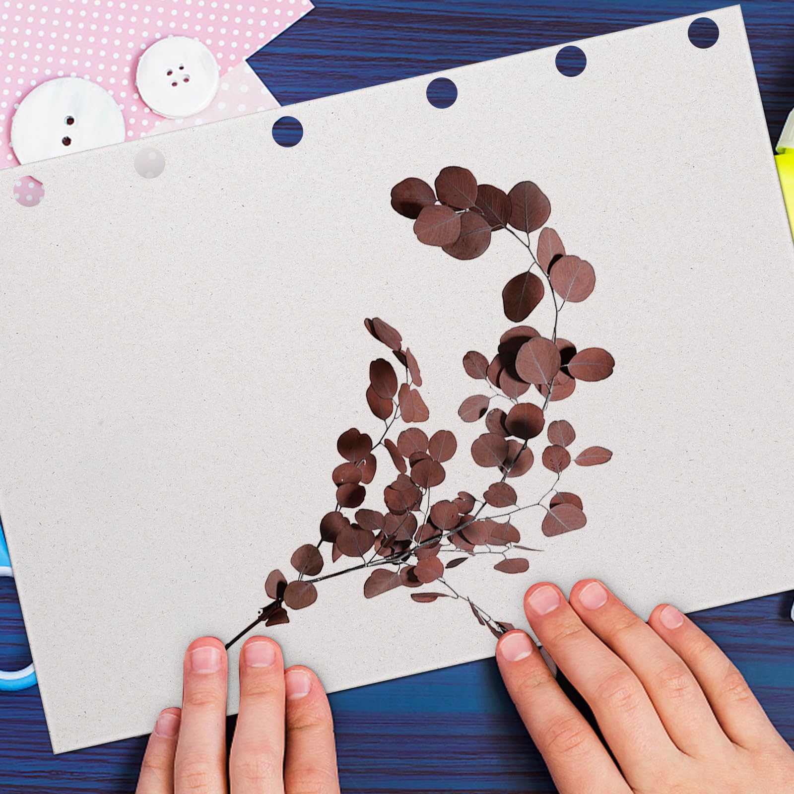 Cabilock 20 Blatt Graupappe Karton zum Basteln 20 Blatt mit Hoher Festigkeit und Stabilem Papier für Scrapbooking und Selbstgemacht Projekte