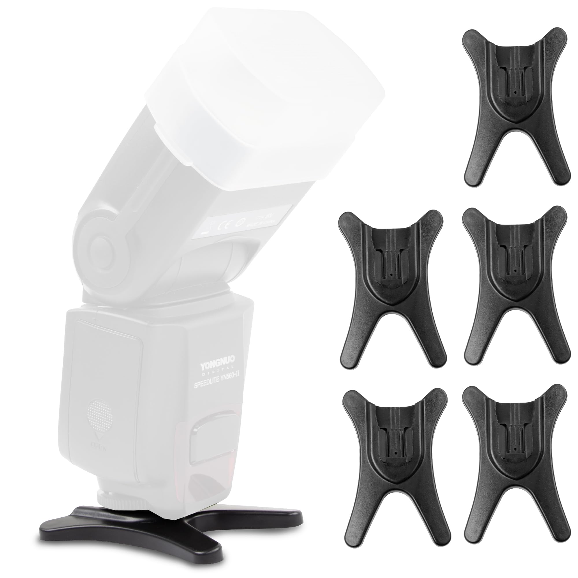 Supporto Per Flash Con Filettatura 1/4 - Compatibile Con Nikon, Canon, Olympus, Pentax E Altri, Confezione Da 5 Pezzi - Foto 8