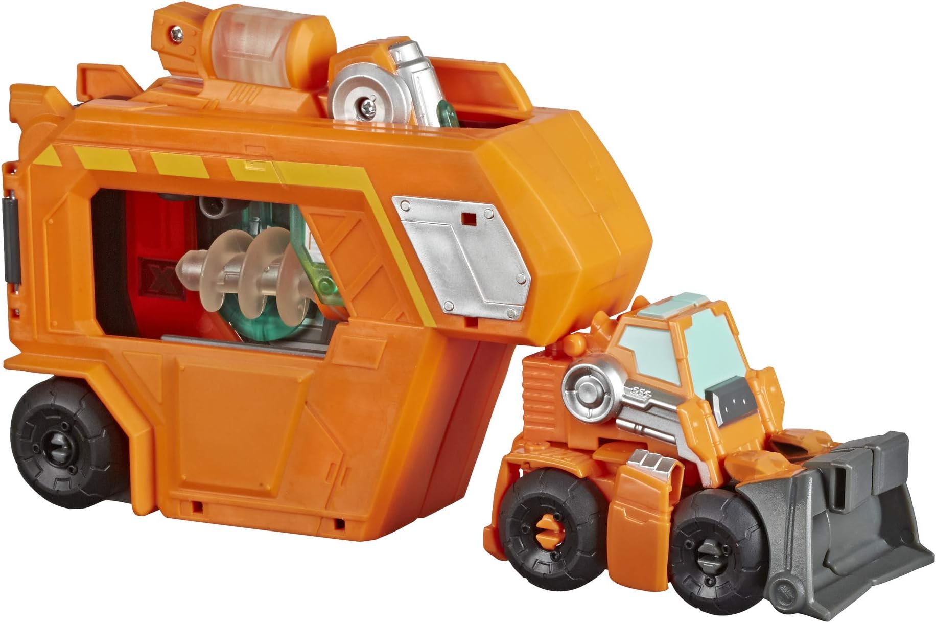 Transformers Playskool Heroes Rescue Bots Academy Command Centre Wedge - Converting Action Figure Toy with Trailer and Light-Up Accessory
