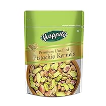 Happilo Premium Unsalted Pistachio Kernels 150g | Super Crunchy & Delicious |Plain Pista | Gluten Free | 100% Natural Dry Fruits | Healthy Evening Snack
