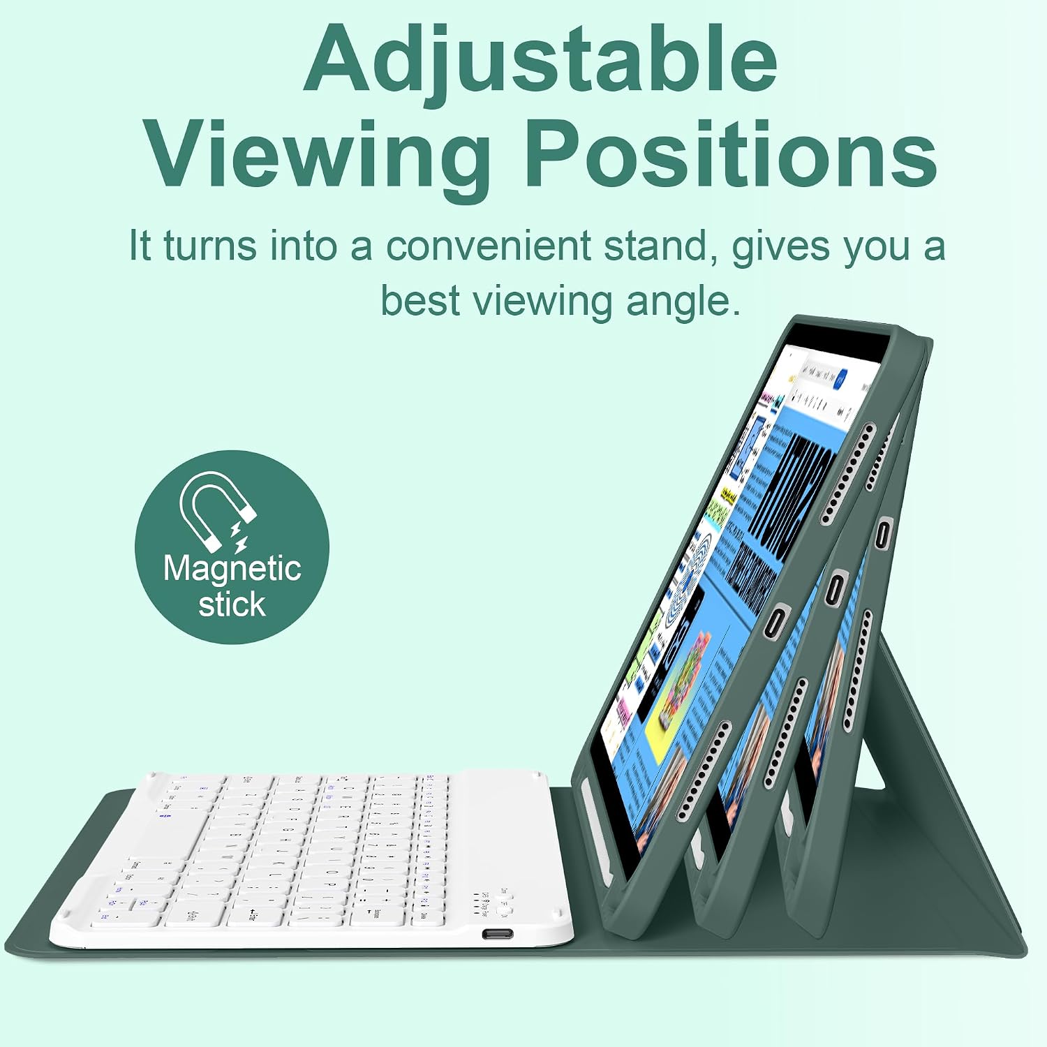 Keyboard Case for iPad Air 11 Inch M4/M3/M2 & Air 5th/4th Gen image 5