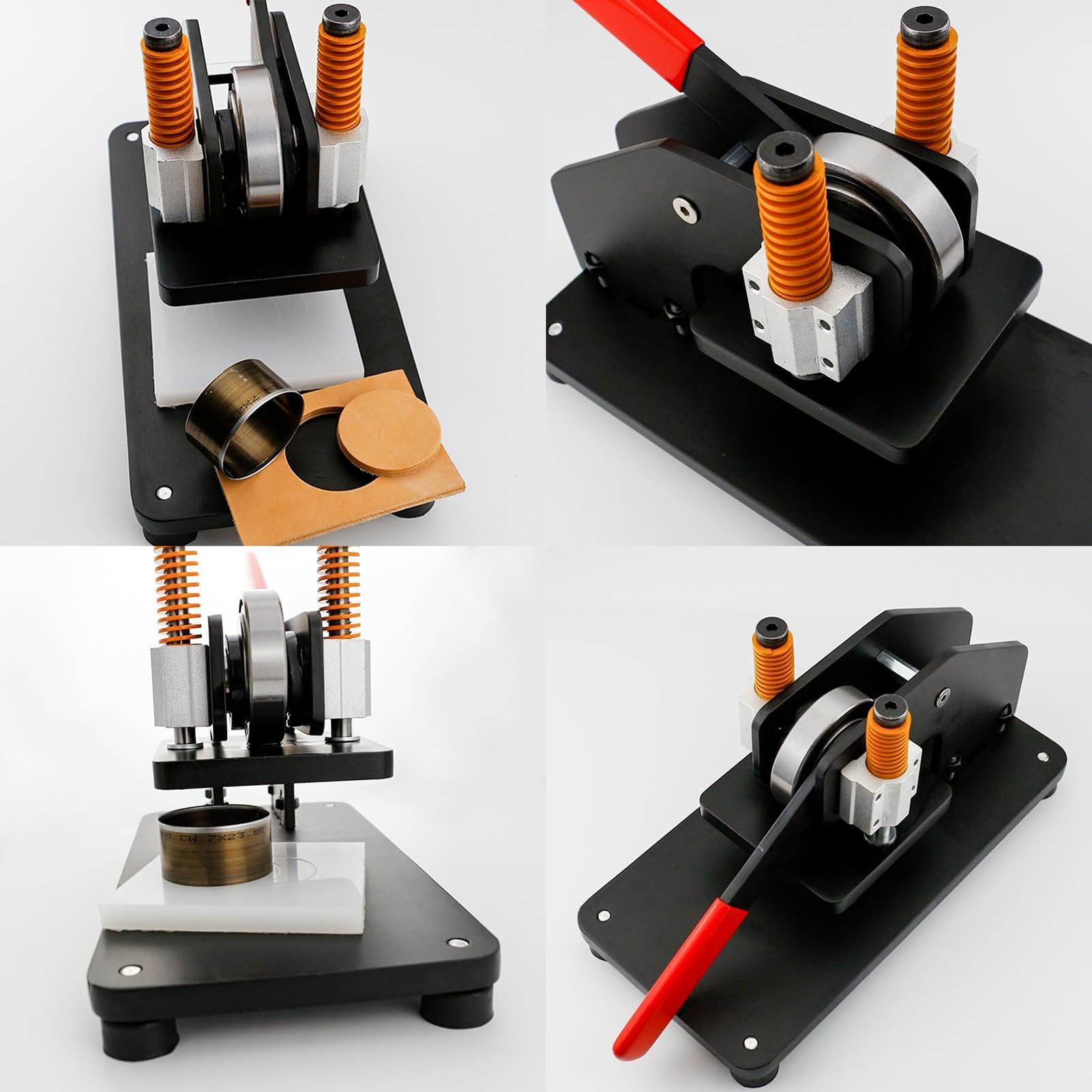 Herramienta Manual de Troquelado y Repujado con tapete, Altura de Corte de 23,8 mm, 10x10 cm para Cuero, Tela, Pegatinas y Manualidades proyectos creativos!