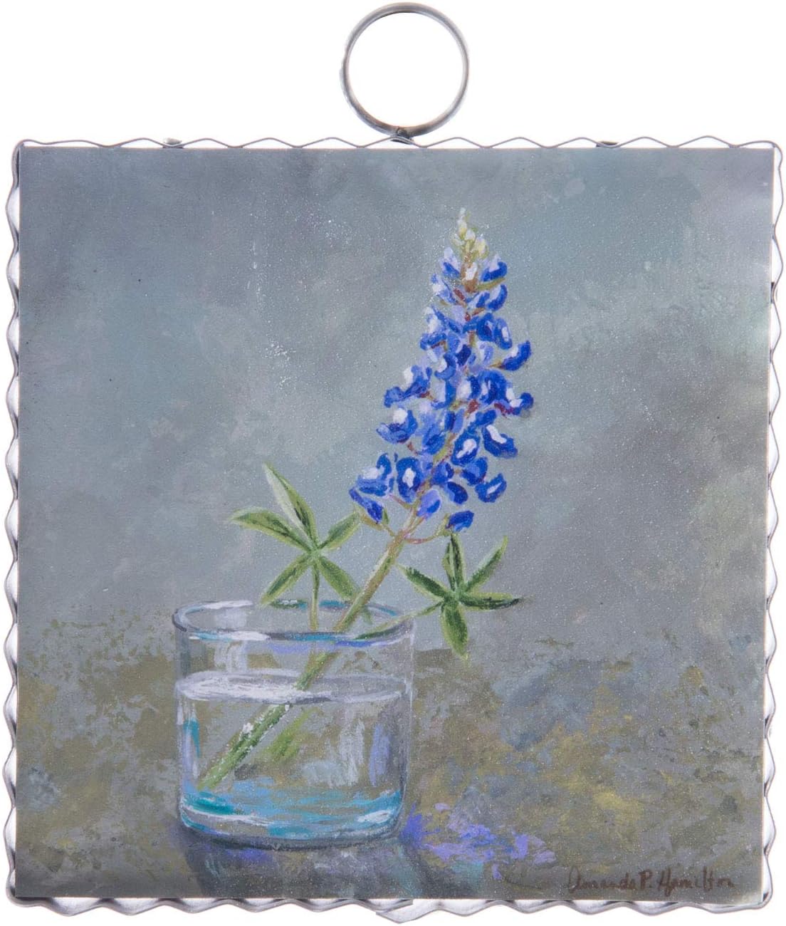 The Round Top Collection Mini Hamilton Sign Wood and Metal Patio