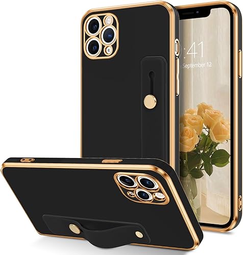Miniatura 9 de VENINGO Funda para iPhone 11 Pro Max, funda protectora para iPhone 11 Pro Max, ajuste delgado, suave con pulsera ajustable, resistente a los