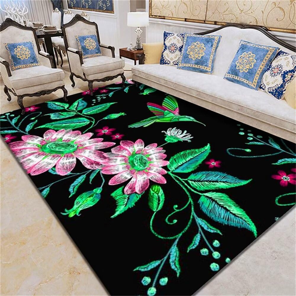 Tapis de chambre antidérapant et doux pour espace gaming et salon