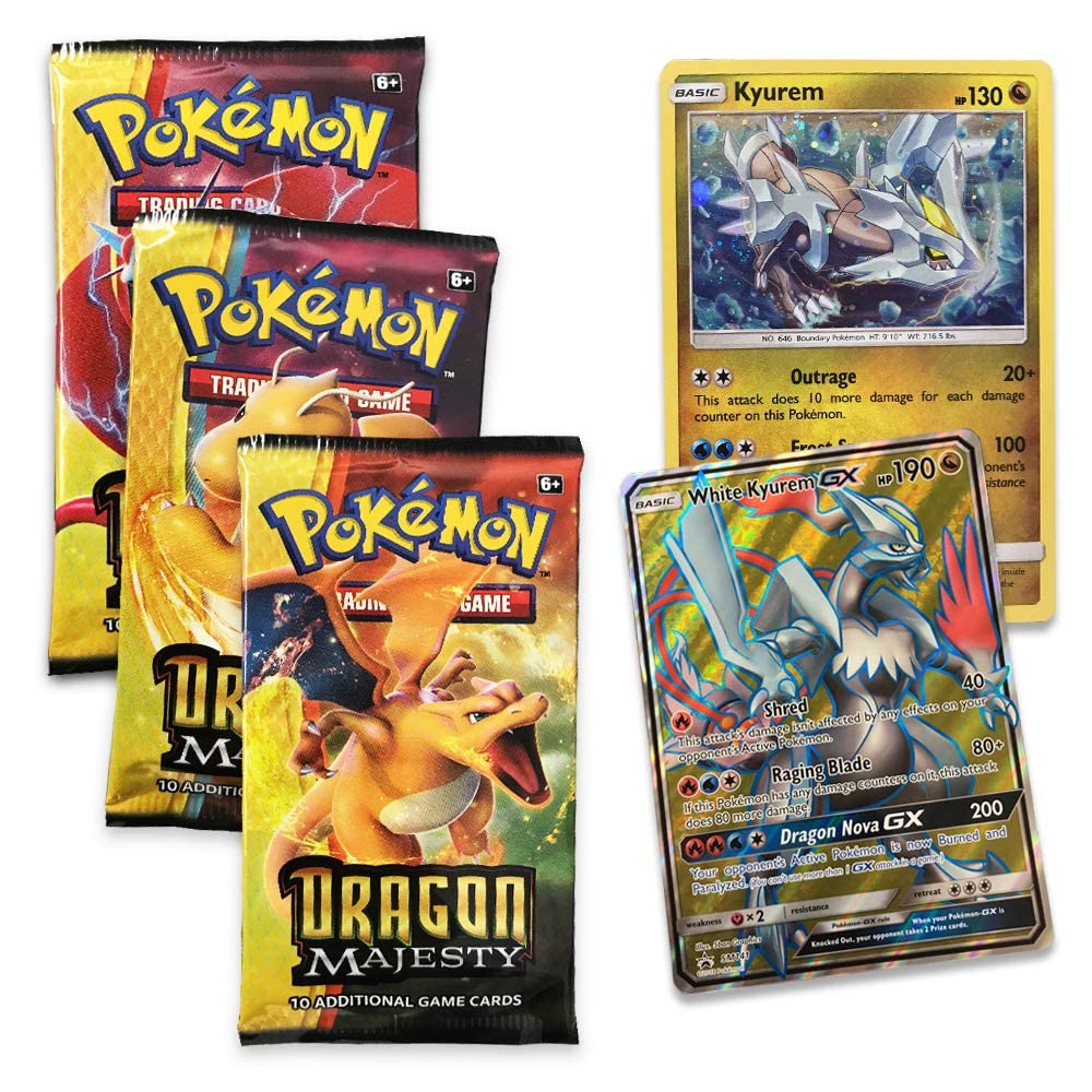 Amazon.com: Pokemon TCG: Dragon Majesty Special Collection White Kyurem GX  Box : Toys & Games