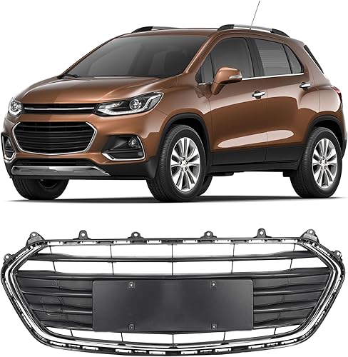 KARPAL Rejilla de parachoques delantero compatible con Chevy Trax 2017-2021, repuesto para 42537706 GM1036196