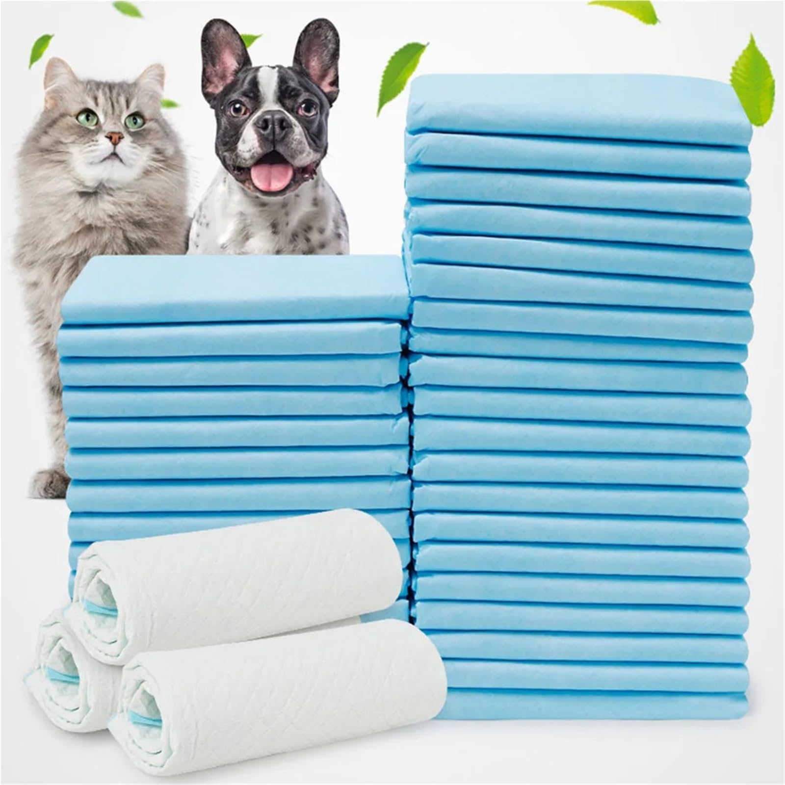 40pcs Dog Training Pee Pads Super Absorbent Puppy Diaper Disposable Clean Nappy Mat for Pets Dairy Diaper Supplies