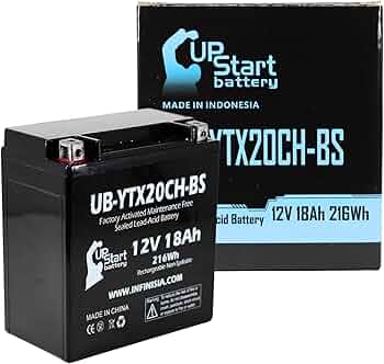 Amazon.com: UB-YTX20CH-BS Battery Replacement for 2007 Suzuki
