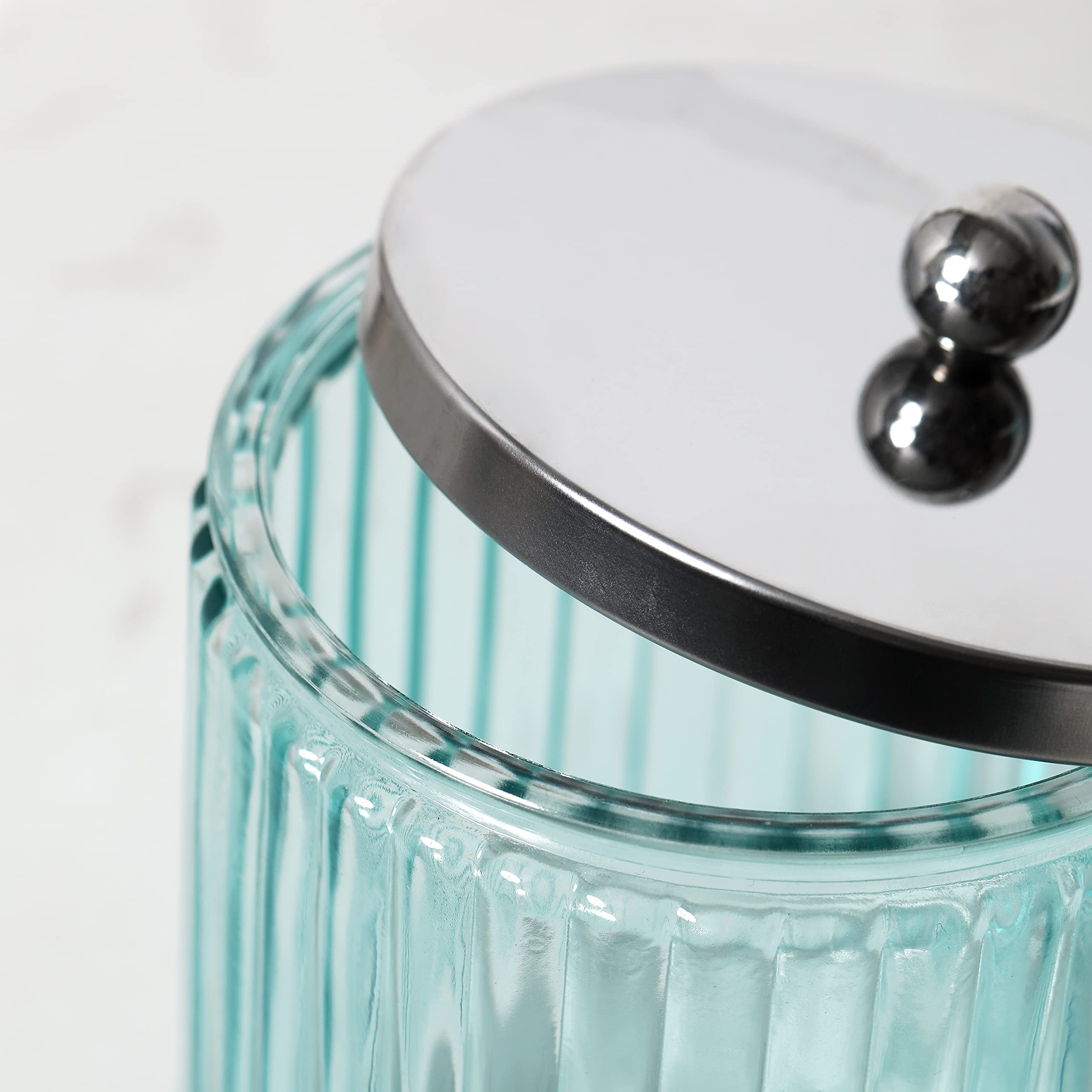Qtip Dispenser per batuffoli di cotone, con contenitore per bagno, organizzazione B