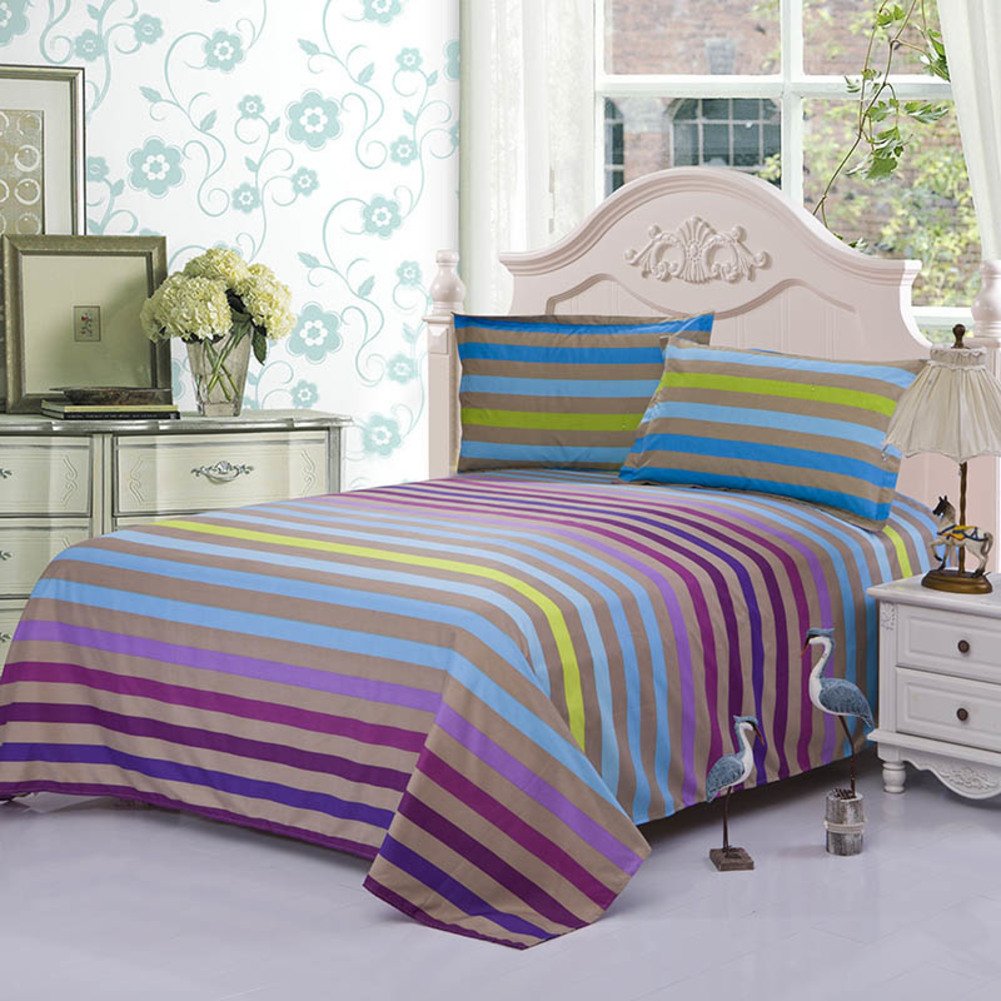 Feuilles individuelles de couleur unie 160x230cm pour lit deux personnes