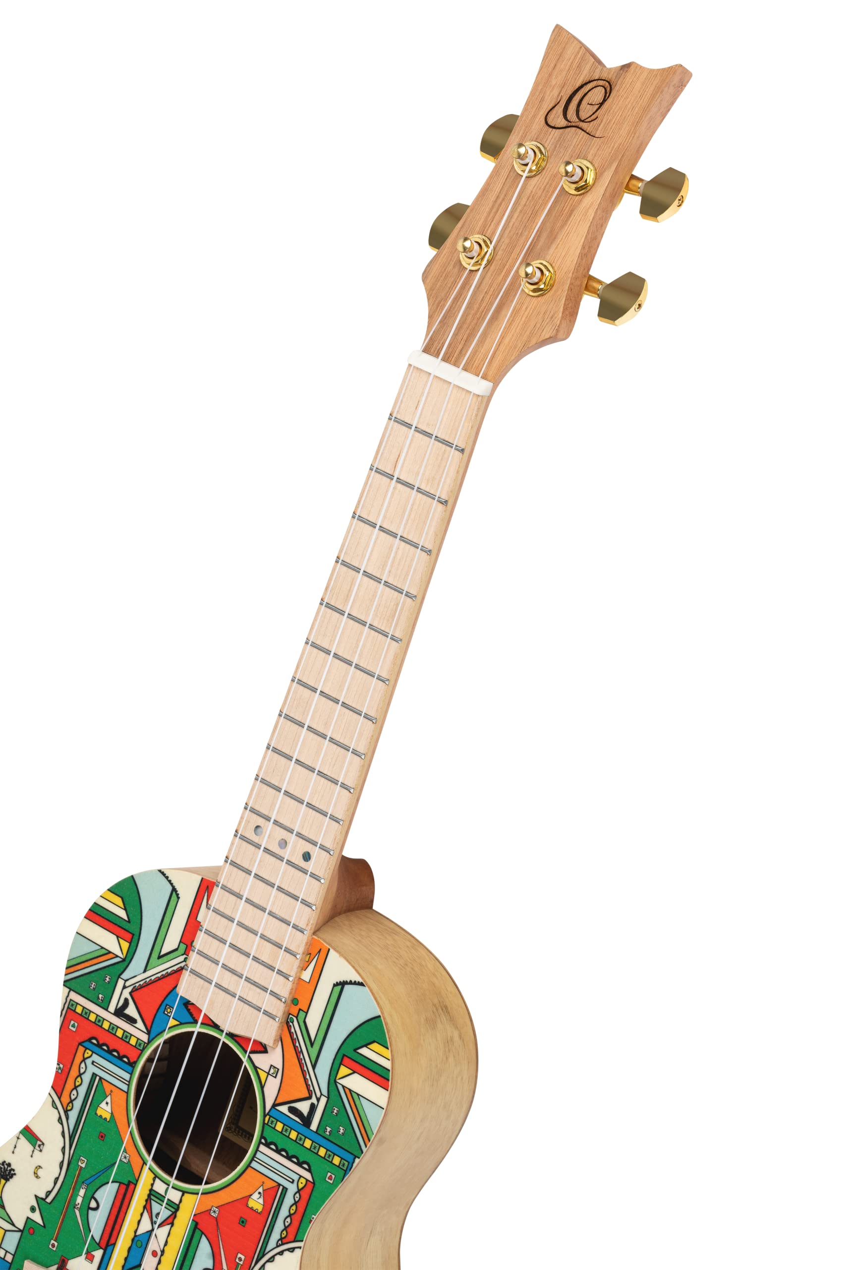Ortega Guitars Ukulélé Concert Acoustique – Série Art – Épicéa, Himalaya (RUAR-HY)