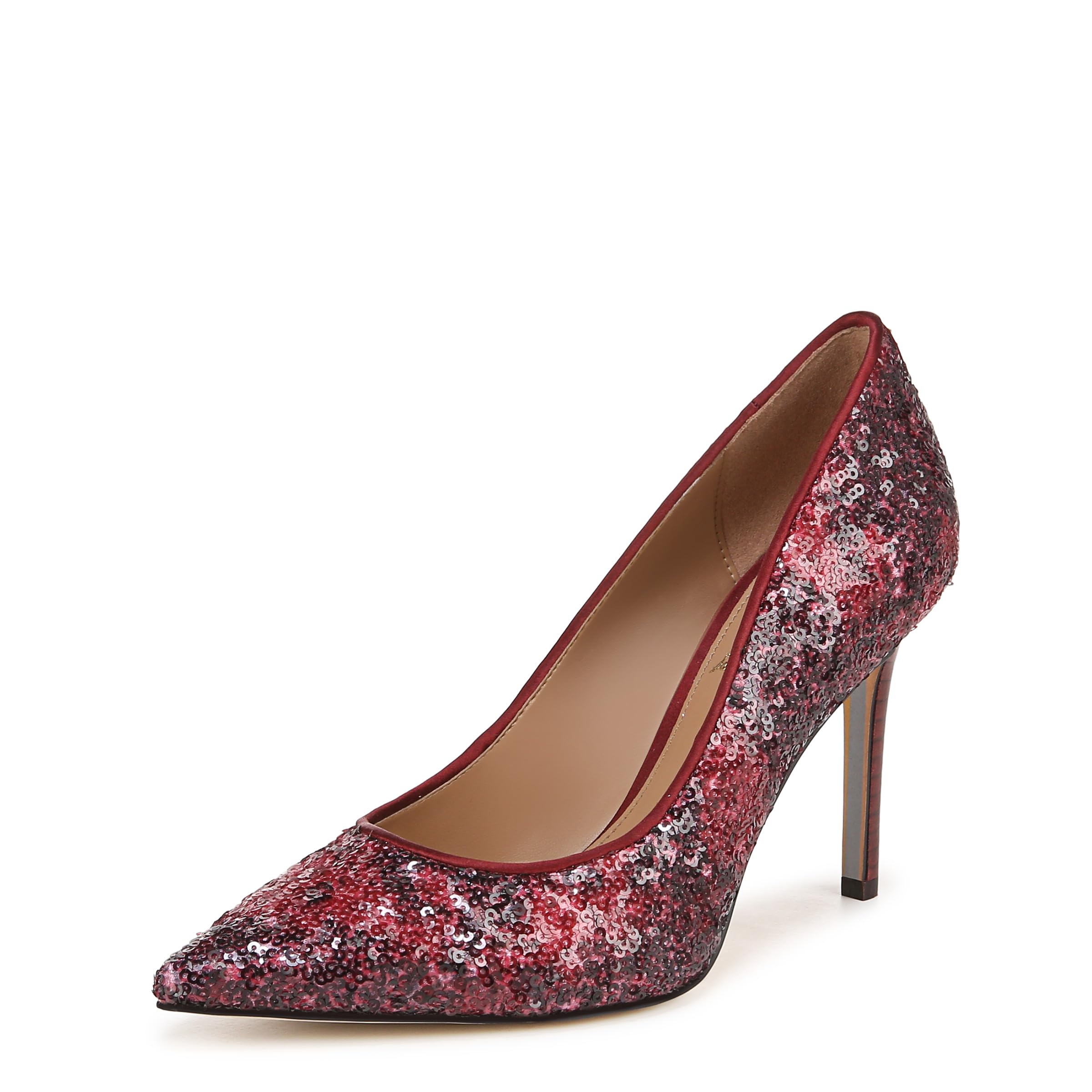 Sam Edelman Women's Hazel Deep Cabernet Sequin 8 Wide
