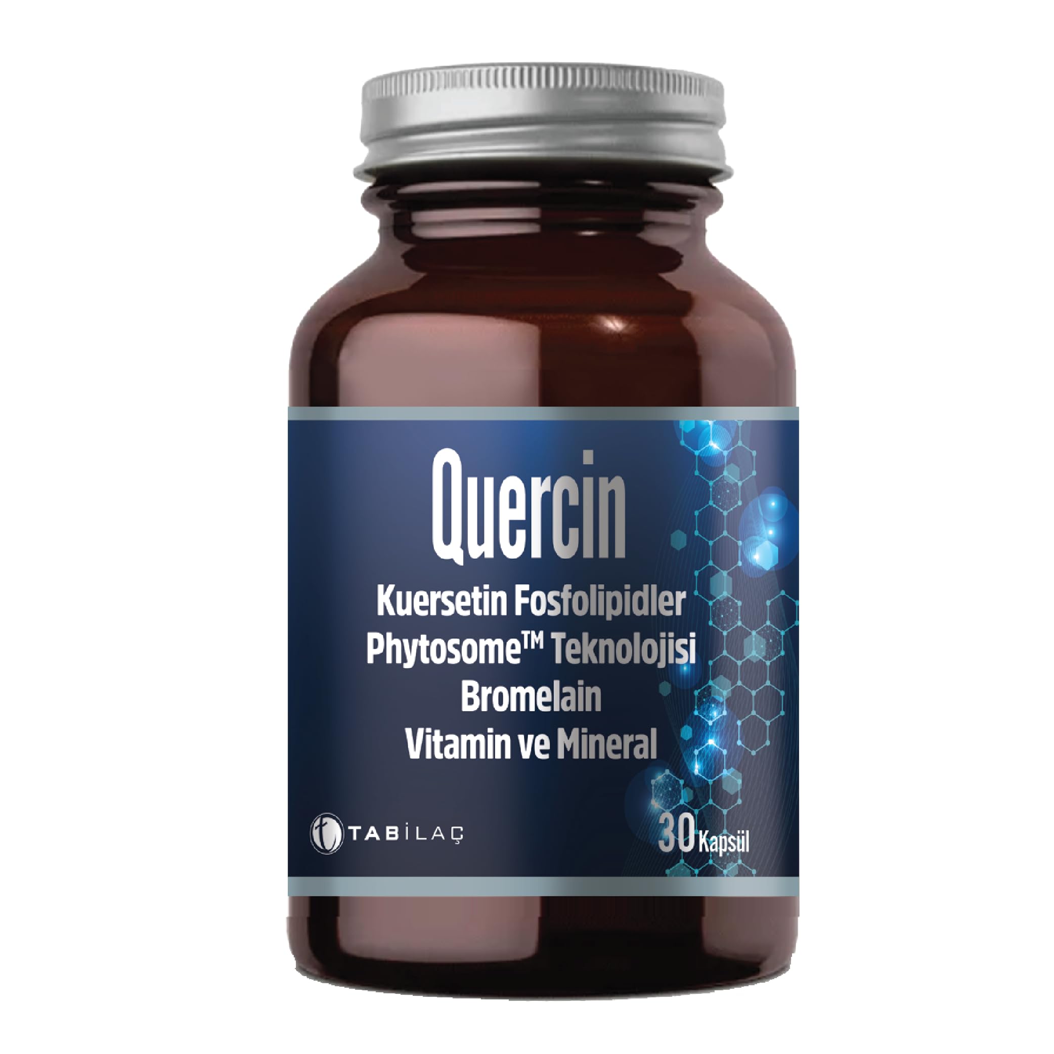 Quercin Kuersetin Fosfolipidler Phytoseme Teknolojisi Vitamin Ve Mineral 30 Bitkisel Kapsül